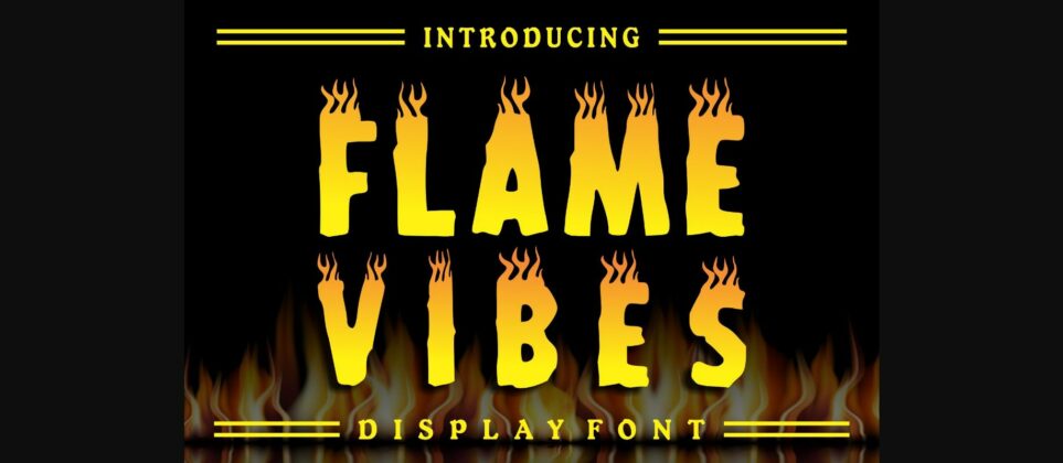Flame Vibes Font Poster 3