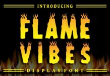 Flame Vibes Font Poster 1