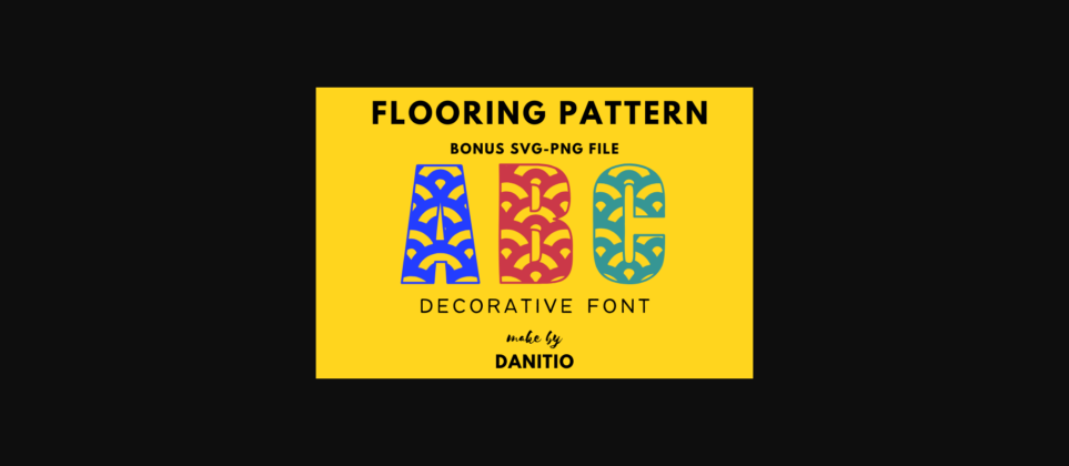 Flooring Font Poster 3