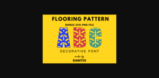 Flooring Font Poster 1