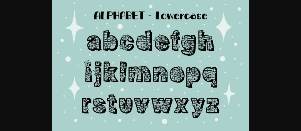 Flora Brick Font Poster 7