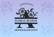 Floral Bloom Font Poster 1