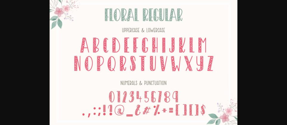 Floral Font Poster 8