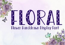 Floral Font Poster 1