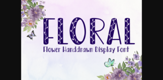 Floral Font Poster 1