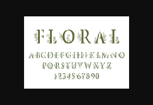 Floral Font Poster 1