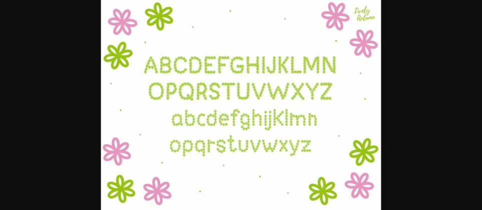 Floral Font Poster 4