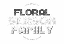 Floral Season Family Font Poster 1
