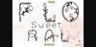 Floral Sweet Font Poster 1