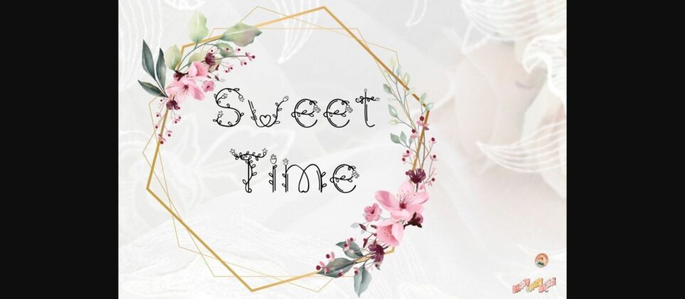 Floral Sweet Font Poster 5