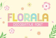 Florala Font Poster 1