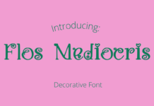 Flos Mediocris Font Poster 1