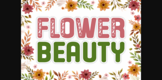 Flower Beauty Font Poster 1