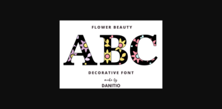 Flower Beauty Font Poster 1
