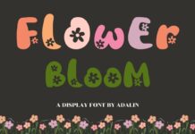 Flower Bloom Font Poster 1