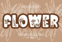 Flower Font Poster 1