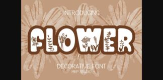 Flower Font Poster 1