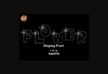 Flower Font Poster 1