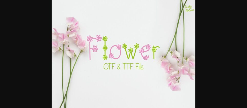 Flower Font Poster 3