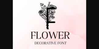 Flower Font Poster 1