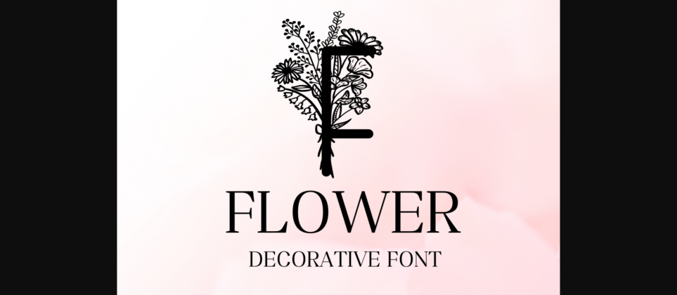 Flower Font Poster 1