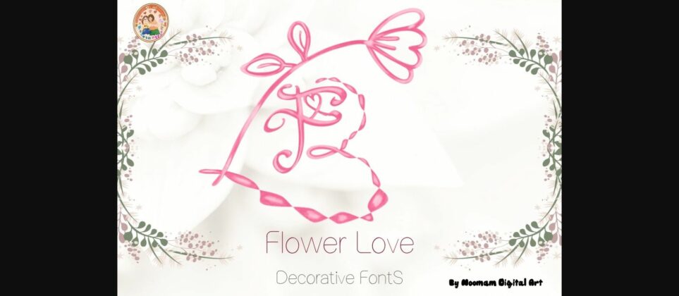 Flower Love Font Poster 3