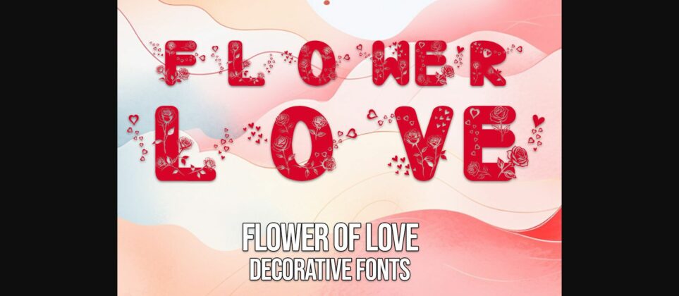 Flower of Love Font Poster 3
