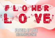 Flower of Love Font Poster 1