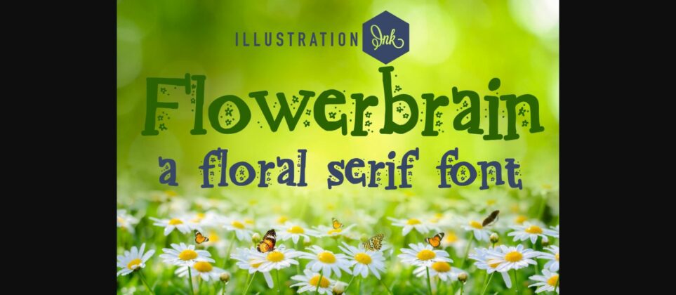 Flowerbrain Font Poster 3