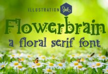 Flowerbrain Font Poster 1