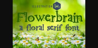 Flowerbrain Font Poster 1