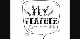 Fly Feather Font Poster 1