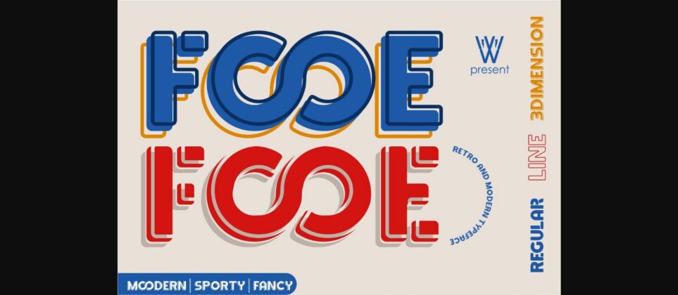 Fooe Fooe Font Poster 3