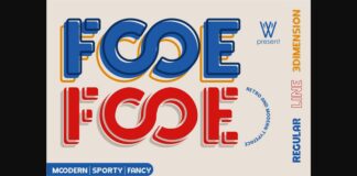 Fooe Fooe Font Poster 1