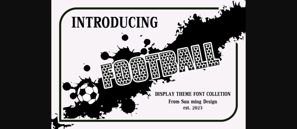 Football Font Poster 3