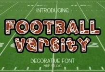 Football Varsity Font Football Varsity Font Poster 1