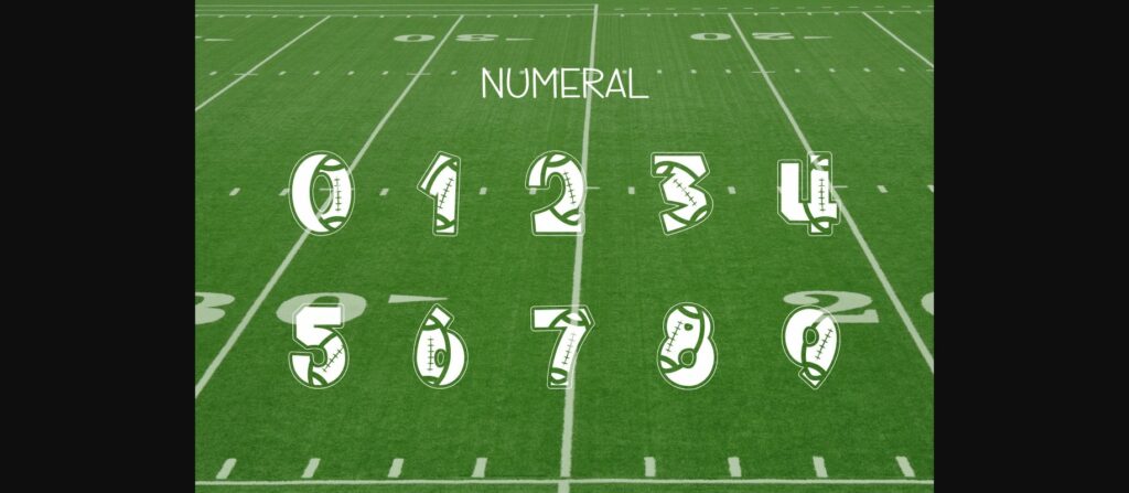 Football Varsity Font Poster 7