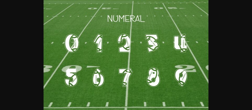 Football Varsity Font Poster 7