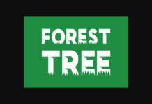 Forest Tree Font Poster 1