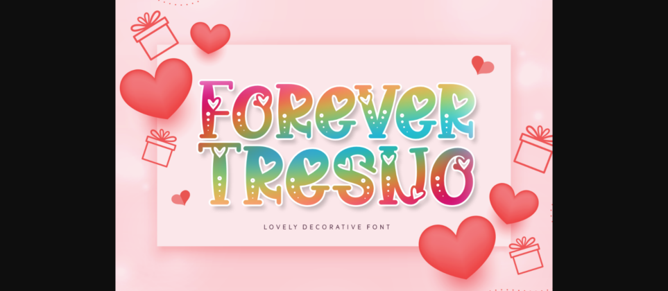 Forever Tresno Font Poster 1
