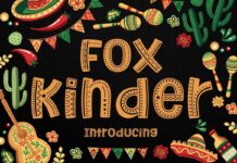 Fox Kinder Font Poster 1