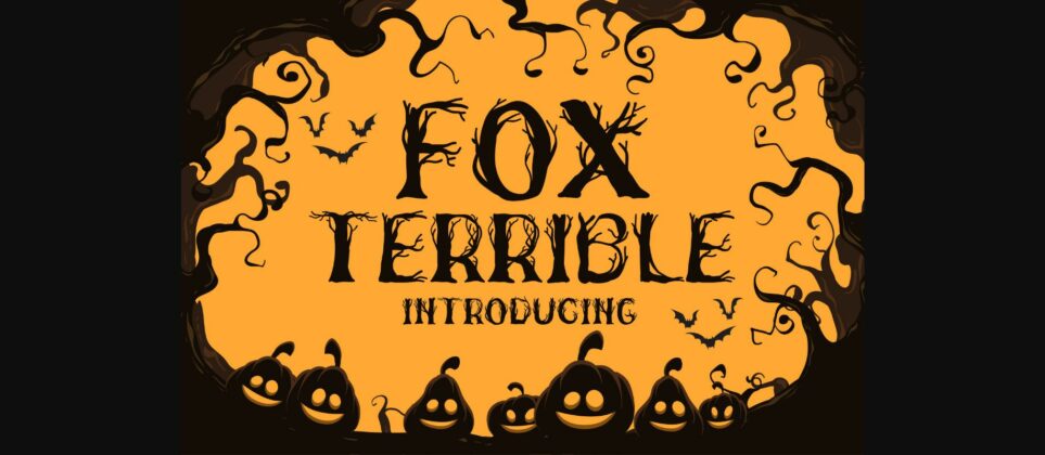 Fox Terrible Font Poster 3