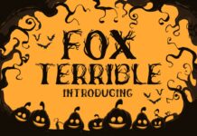 Fox Terrible Font Poster 1