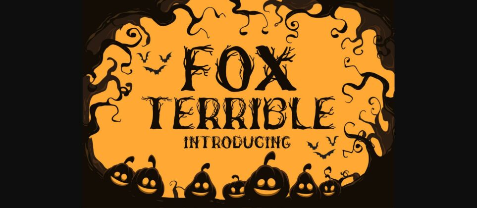 Fox Terrible Font Poster 1