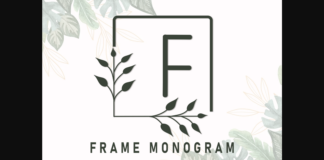 Frame Monogram Font Poster 1