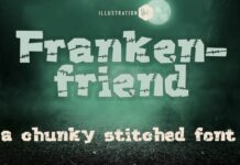 Frankenfriend Font Poster 1