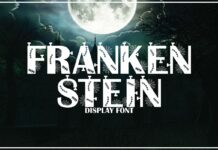 Frankenstein Font Poster 1
