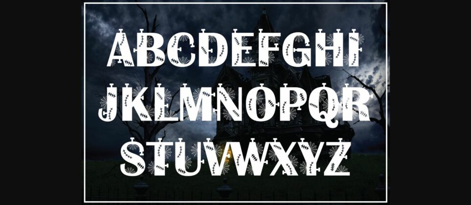 Frankenstein Font Poster 2