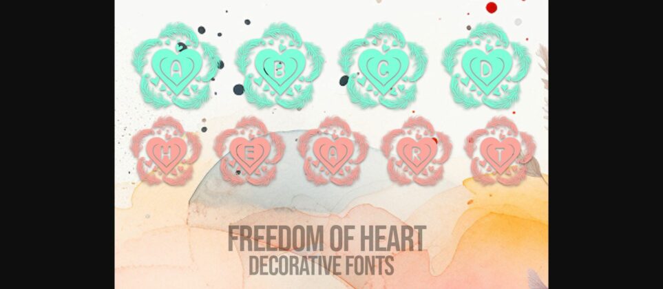 Freedom of Heart Font Poster 3