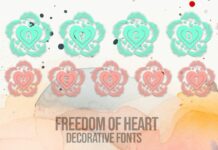 Freedom of Heart Font Poster 1